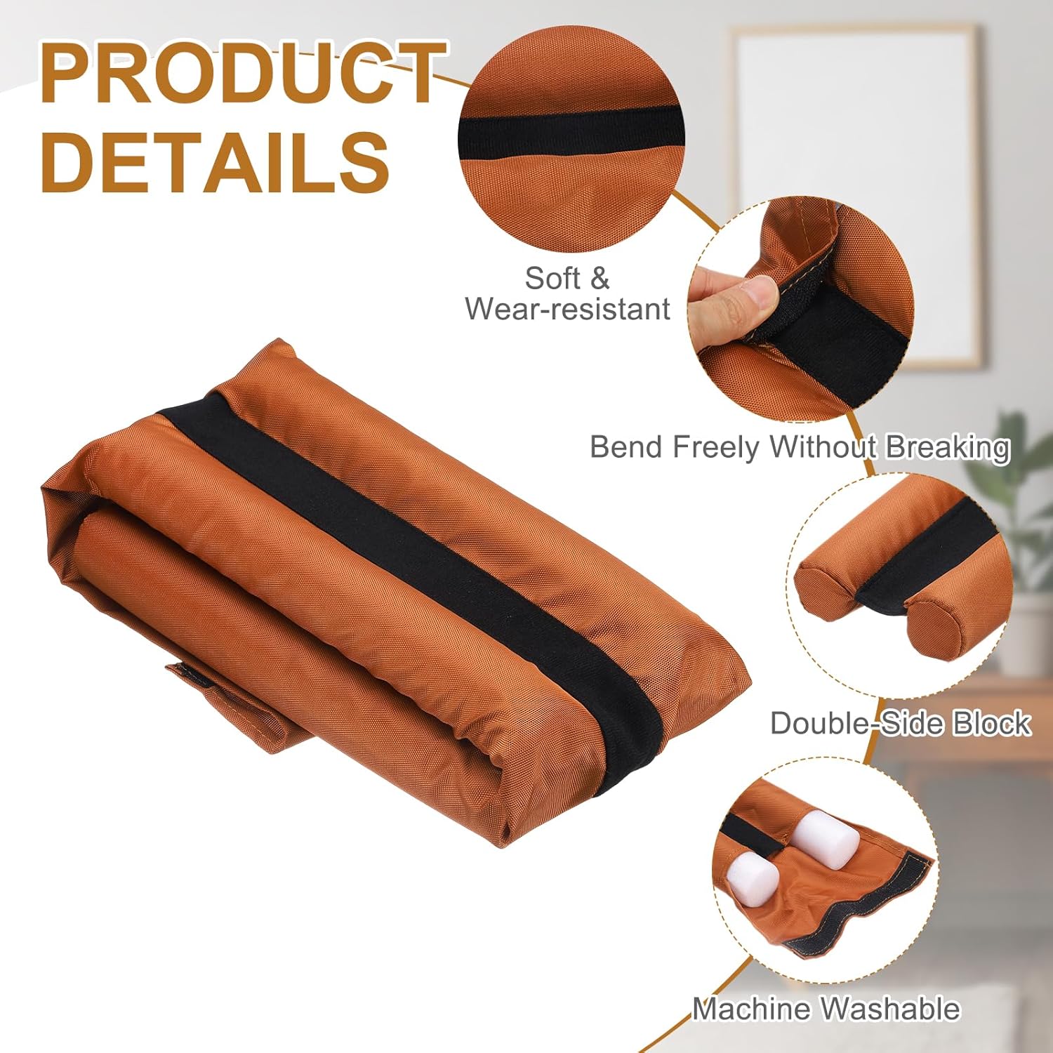 Uxcell Under Door Draft Stopper 1 Pcs Adjustable Door Blocker