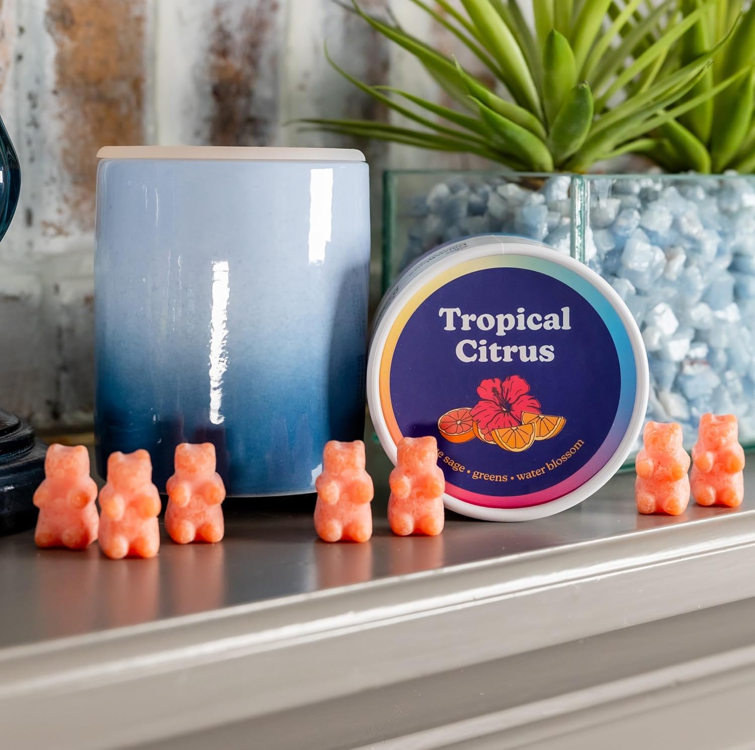 Happy Wax Tropical Citrus Scented Bear Wax Melts