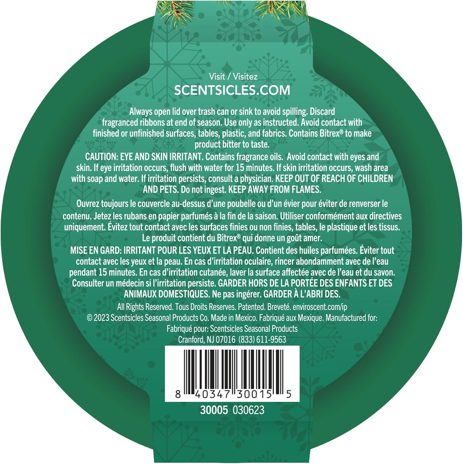 Scentsicles O Christmas Tree Scent Paper Ribbons