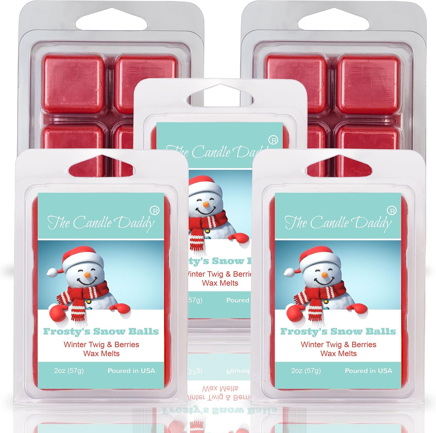 The Candle Daddy Frostys Snow Balls Wax Melt - Winter Twig Berries Scented