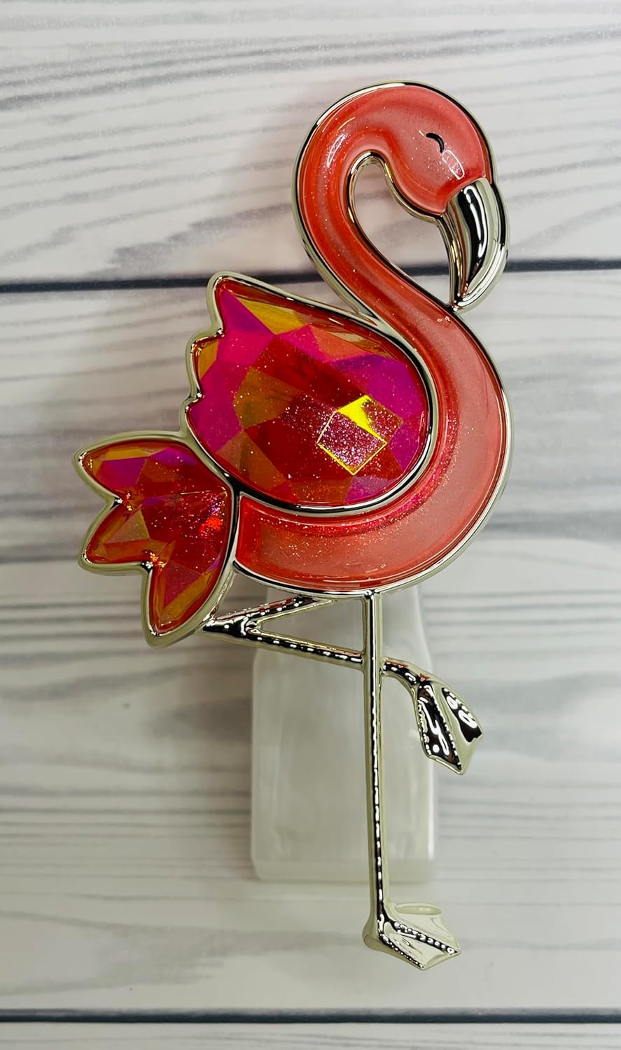 Faceted Pink Flamingo Wallflowers Scent Control Nightlight Plug