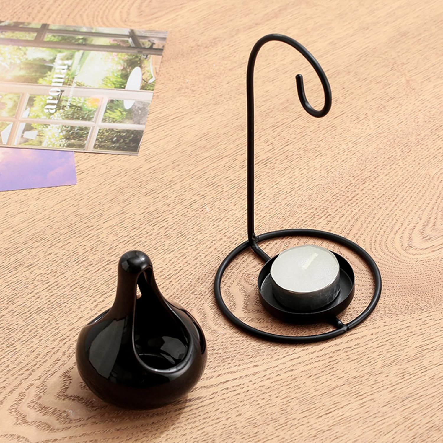 WDCD Hanging Cauldron Metal Wax Melt Burner