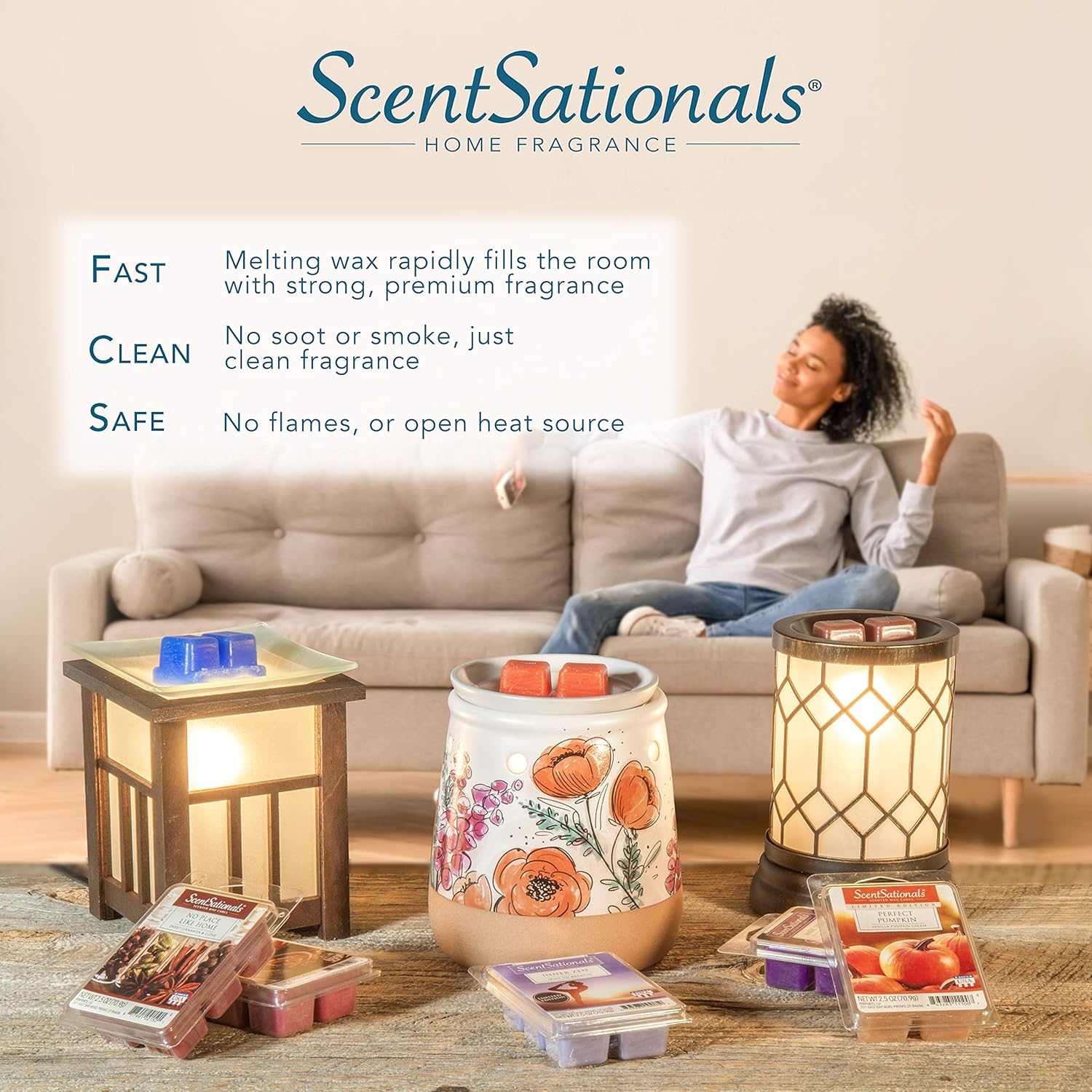 Scentsationals Art Glass Wax Melter - Allure