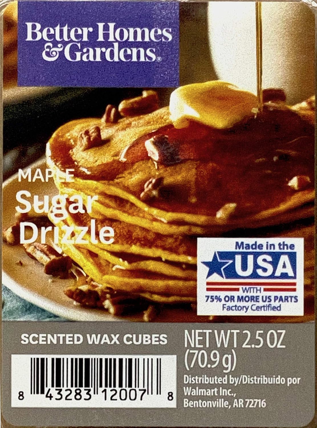 Better Homes and Gardens Maple Sugar Drizzle Wax Cubes 4 Pack