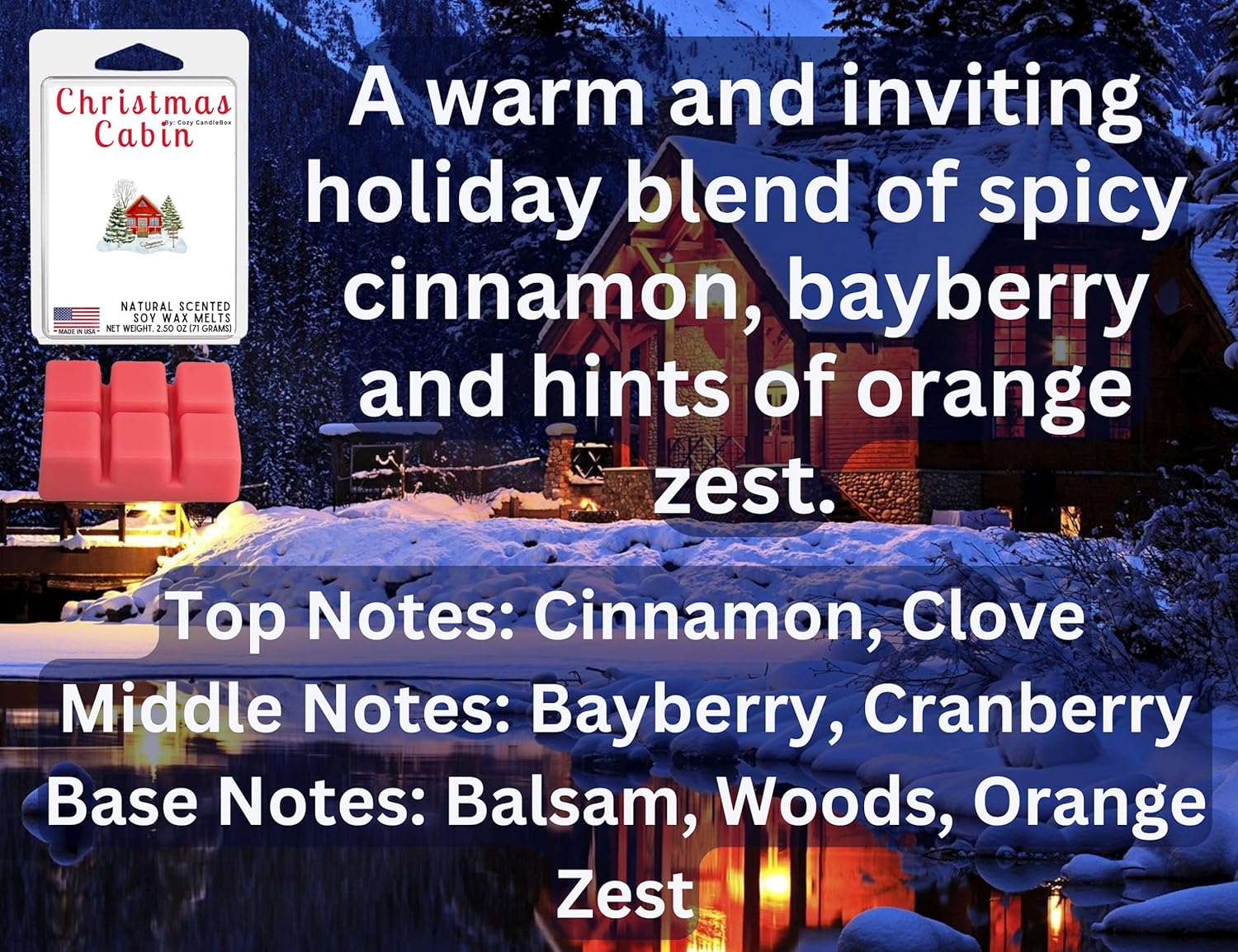 Cozy Candlebox Soy Wax Melts 2 Pack 5 Oz