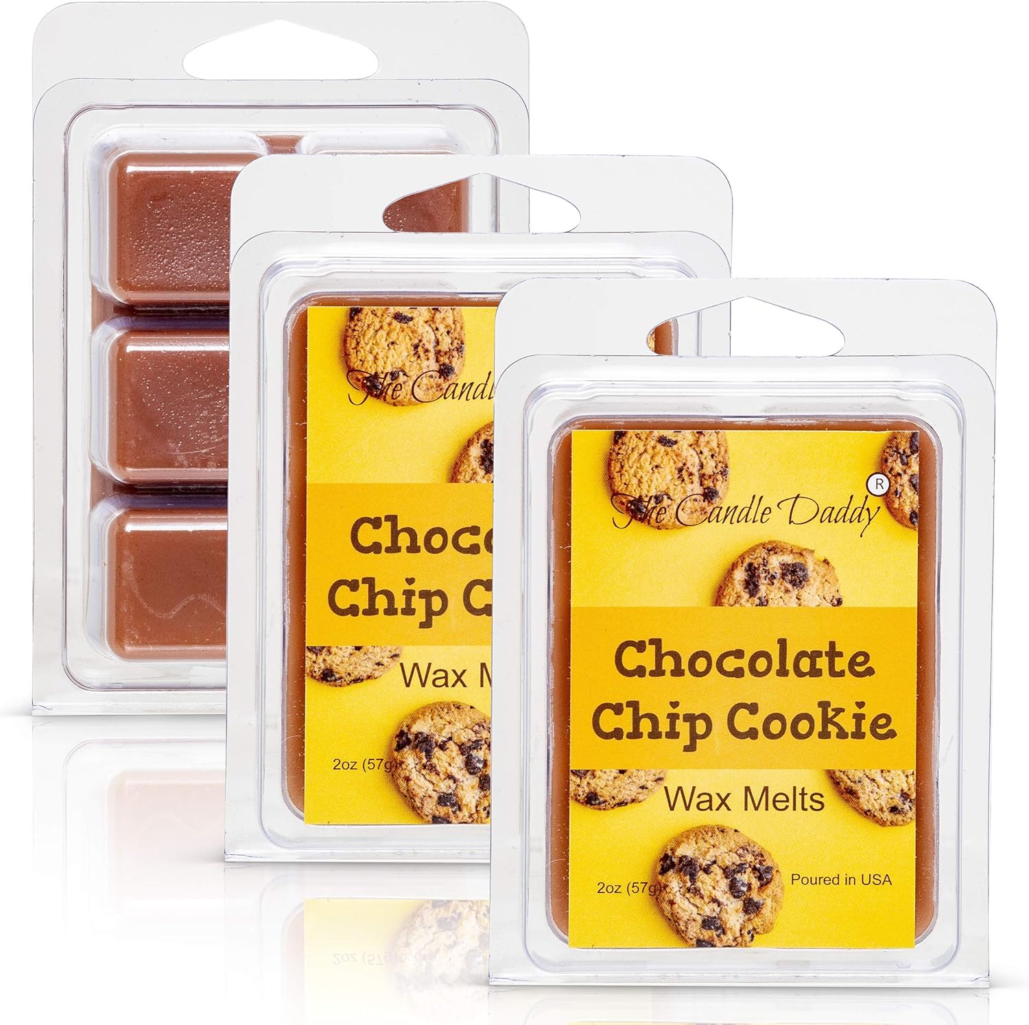 Chocolate Chip Cookie Scented Wax Melts - 6 Cubes 2 Ounces 1 Pack